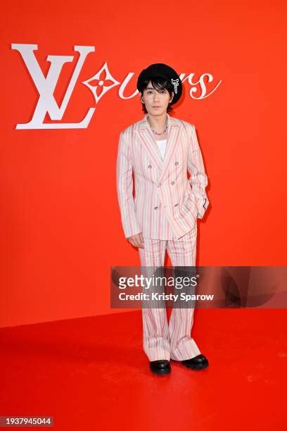 Zhu Yilong attends the Louis Vuitton Menswear Fall/Winter 2024 .